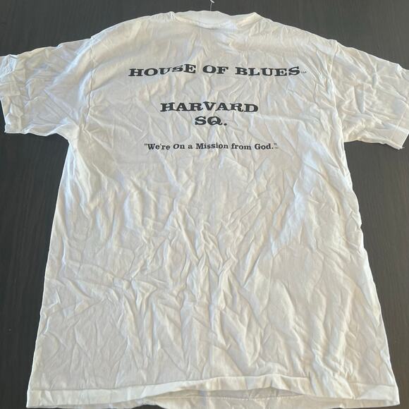 NOS Vintage 90s Single Stitch Blues Brothers House Of Blues Harvard T-shirt Lrg - Picture 7 of 13